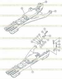 Track frame ass'y Track frame ass'y