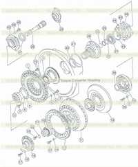 Turbine shaft and guide pulley Turbine shaft and guide pulley