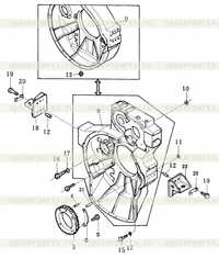 Корпус маховика в сборе Корпус маховика в сборе