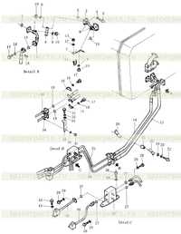 Гидравлический трубопровод (для подъема отвала) Гидравлический трубопровод (для подъема отвала)