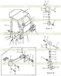 Кронштейн конструкции защиты от опрокидывания Кронштейн конструкции защиты от опрокидывания