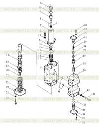 Переключающий клапан (для рыхлителя) Переключающий клапан (для рыхлителя)