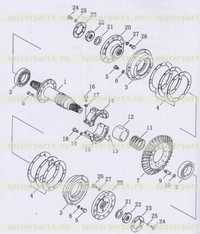 Коническая передача и вал Коническая передача и вал