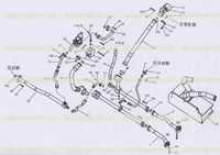 Переключение мощности и трубопровод руля Переключение мощности и трубопровод руля