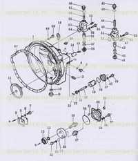 Крепление преобразователя крутящего момента и регулятор клапанов Крепление преобразователя крутящего момента и регулятор клапанов