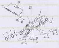 Рама гусеницы справа Рама гусеницы справа