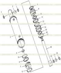 OIL CYLINDER FOR FRONT MOLDBOARD OIL CYLINDER FOR FRONT MOLDBOARD