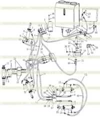 STEERING AND TILT PIPING ASS'Y STEERING AND TILT PIPING ASS'Y