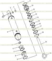 TILT OIL CYLINDER ASS'Y (L.H.) TILT OIL CYLINDER ASS'Y (L.H.)