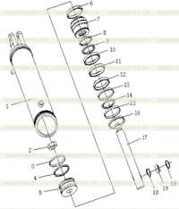 TURNING OIL CYLINDER (R.H.) TURNING OIL CYLINDER (R.H.)