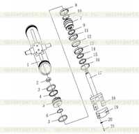 Масляный цилиндр подъема лезвия в сборе Масляный цилиндр подъема лезвия в сборе
