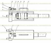0Т53009 левый и 0Т54009 правый натяжной механизм гусеницы 0Т53009 левый и 0Т54009 правый натяжной механизм гусеницы