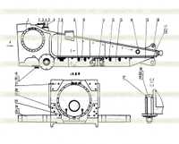 0Т25000 0Т51000 Рама - задний мост 0Т25000 0Т51000 Рама - задний мост