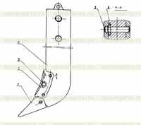 0Т31043 Зуб рыхлителя 0Т31043 Зуб рыхлителя