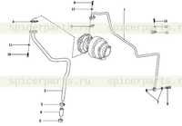 Труба смазочного масла в сборе 1 Труба смазочного масла в сборе 1