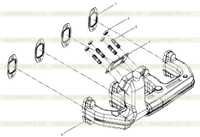 Exhaust manifold assembly A157-4110002247 Exhaust manifold assembly A157-4110002247