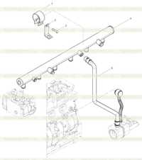 Cooling water pipe assembly Cooling water pipe assembly