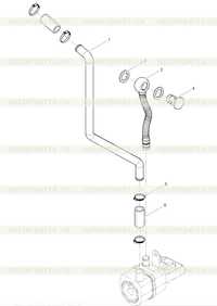 Water pipe subassembly of cooler Water pipe subassembly of cooler