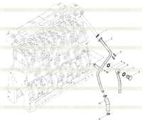 Cooling water pipe assembly Cooling water pipe assembly