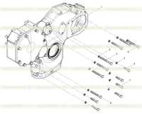 Front wall cover assembly (gear end) Front wall cover assembly (gear end)