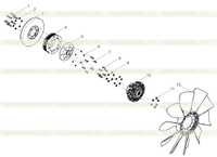 V belt pulley assembly with damper V belt pulley assembly with damper