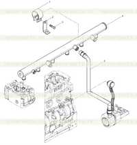 Cooling water pipe assembly