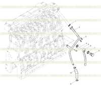 Cooling water pipe assembly Cooling water pipe assembly