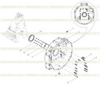 Flywheel housing assembly Flywheel housing assembly