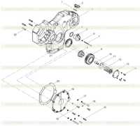 Front wall cover assembly (gear end) Front wall cover assembly (gear end)