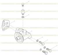Oil filter seat subassembly Oil filter seat subassembly