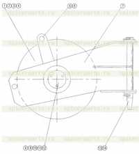 06518001 Одиночная цепь колеса конца стрелы 06518001 Одиночная цепь колеса конца стрелы
