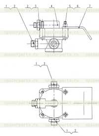 xz16k-41-3a Клапан ножного реле в сборе xz16k-41-3a Клапан ножного реле в сборе