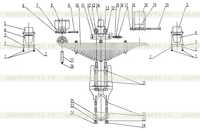 xz16k-58a Фиксирования пластинчатых пружин задней подвески xz16k-58a Фиксирования пластинчатых пружин задней подвески