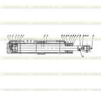 380900718 Right Blade Hoist Cylinder 380900718 Right Blade Hoist Cylinder