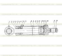 58O900707  Right Articulated Steering Cylinder 58O900707  Right Articulated Steering Cylinder