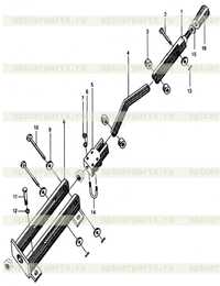 Рукоятка силовой установки ZL40.13.3A Рукоятка силовой установки ZL40.13.3A
