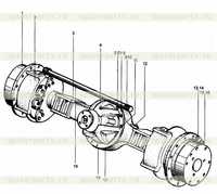 Узел оси PRC111D006 Узел оси PRC111D006