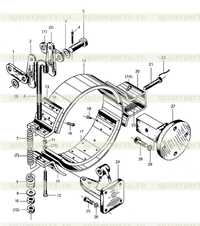 Узел ручного тормоза Узел ручного тормоза