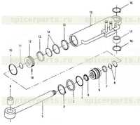 ЛЕВЫЙ ПОВОРОТНЫЙ ЦИЛИНДР Z5GH.7.2.12 ЛЕВЫЙ ПОВОРОТНЫЙ ЦИЛИНДР Z5GH.7.2.12
