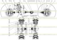 Монтаж ведущего моста и передаточного вала Монтаж ведущего моста и передаточного вала