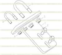 Блок левой опорной планки 251808455 Блок левой опорной планки 251808455