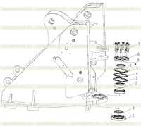 Блок нижнего шарнирного отверстия 251808111 Блок нижнего шарнирного отверстия 251808111
