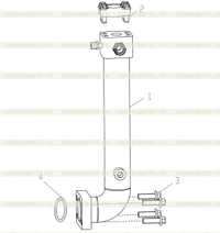 Блок откачивающей стальной трубы гидробака 251808357 2 Блок откачивающей стальной трубы гидробака 251808357 2