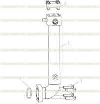 Блок откачивающей стальной трубы гидробака 251808357 Блок откачивающей стальной трубы гидробака 251808357
