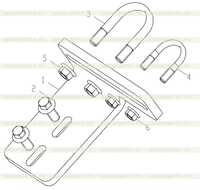 Блок правой упорной планки 251808454 Блок правой упорной планки 251808454