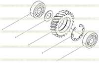 Блок промежуточной шестерни масляного насоса Блок промежуточной шестерни масляного насоса