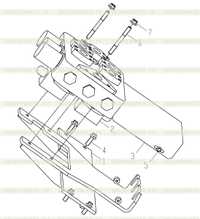 Блок трехсекционного распределительного клапана 251808453 Блок трехсекционного распределительного клапана 251808453