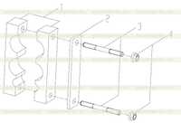 Блок трубных хомутов 251805684 2 Блок трубных хомутов 251805684 2