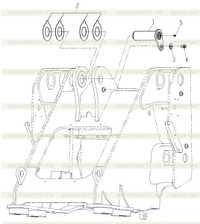 Блок цилиндра неподвижного опрокидывающего короба 251808107 Блок цилиндра неподвижного опрокидывающего короба 251808107