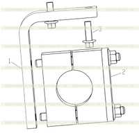 Блок упорной планки 251808279 Блок упорной планки 251808279